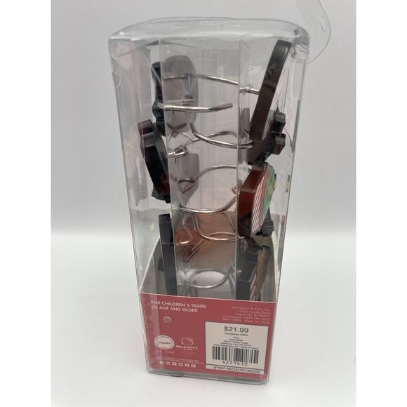 Hello Kitty Christmas Shower Curtain Hooks Red Green Trees Cupcakes Set Of 12 - Picture 4 of 8